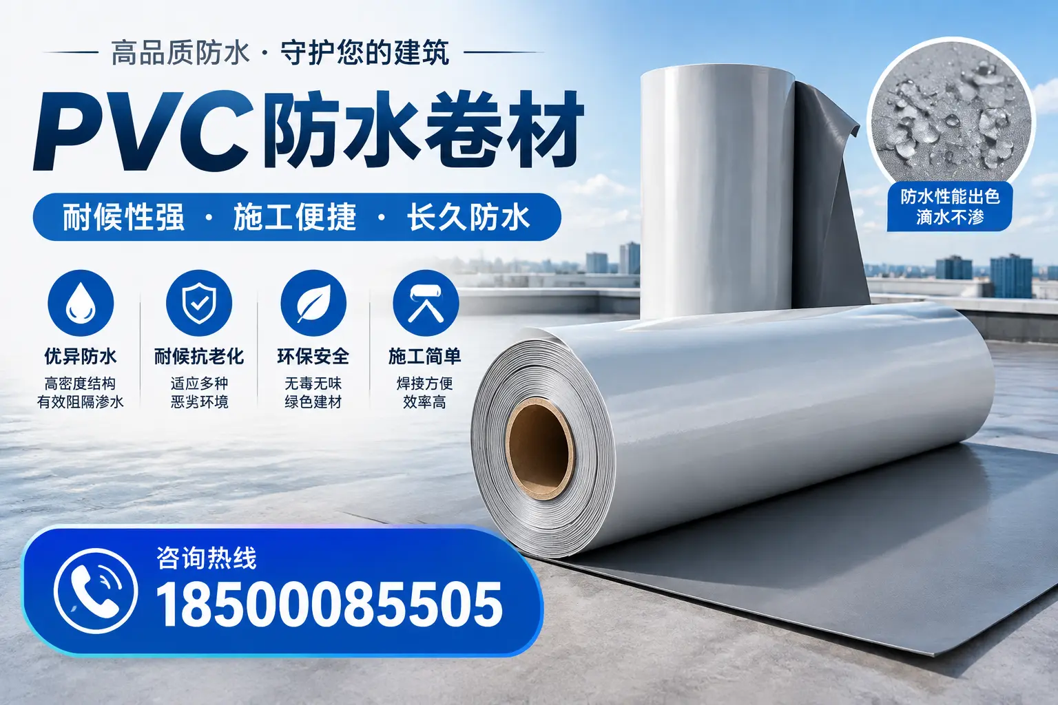 pvc防水卷材在本溪的行业应用前景分析